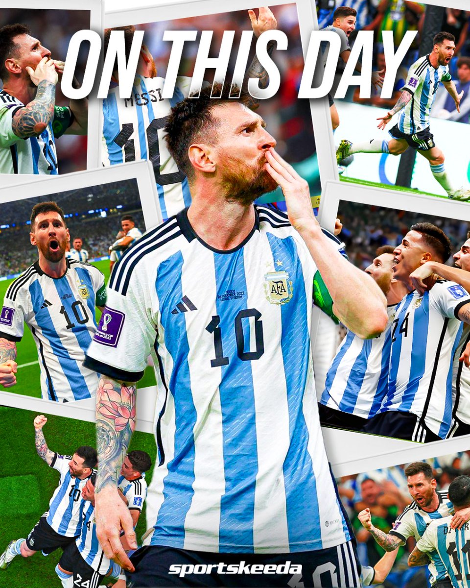 skworldfootball's tweet image. 🗓️On this day in 2022, 

Lionel Messi stepped up when it mattered most and scored a CRUCIAL goal against Mexico to keep Argentina's World Cup dreams alive! 🐐🇦🇷

And the rest is history! 🏆💫

#LionelMessi #WorldCup2022 #Argentina