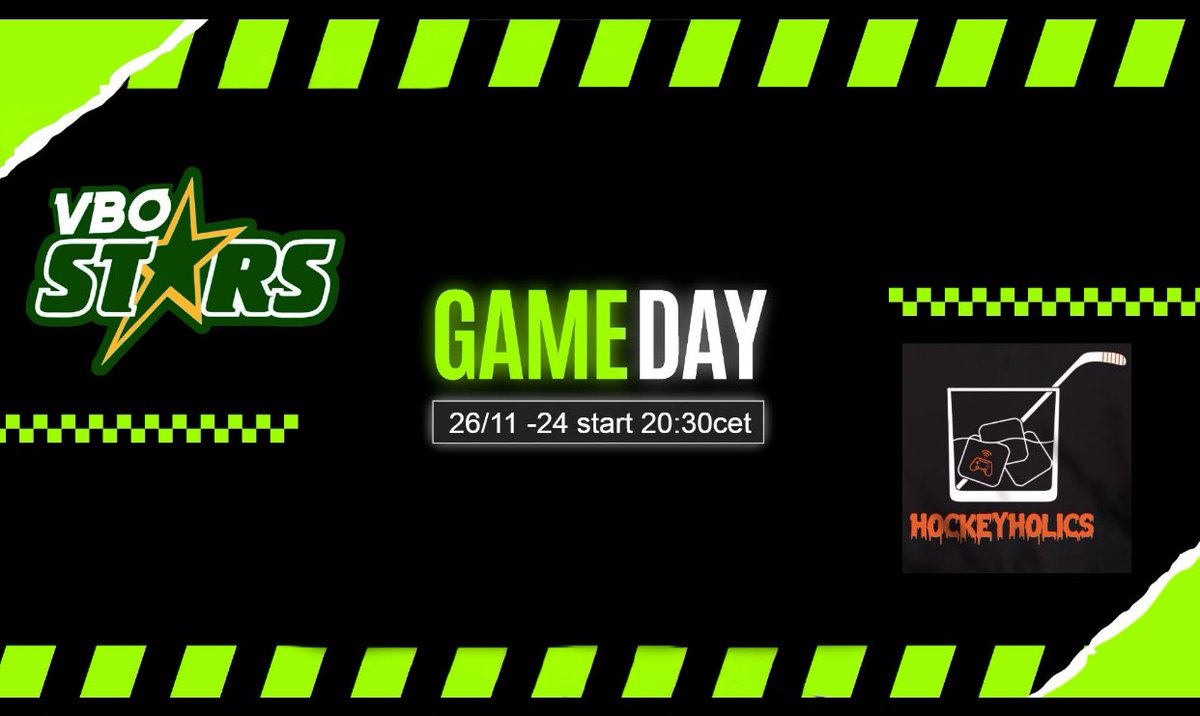 GAMEDAY! Ikväll satsar vi på att göra 2 bra genomförda matcher! Mot nya poäng! ⭐️💪
twitch.tv/VBOStars