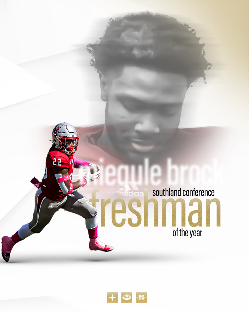 The 2024 Southland Football Freshman of the Year:

Miequle Brock, Nicholls

#GTL