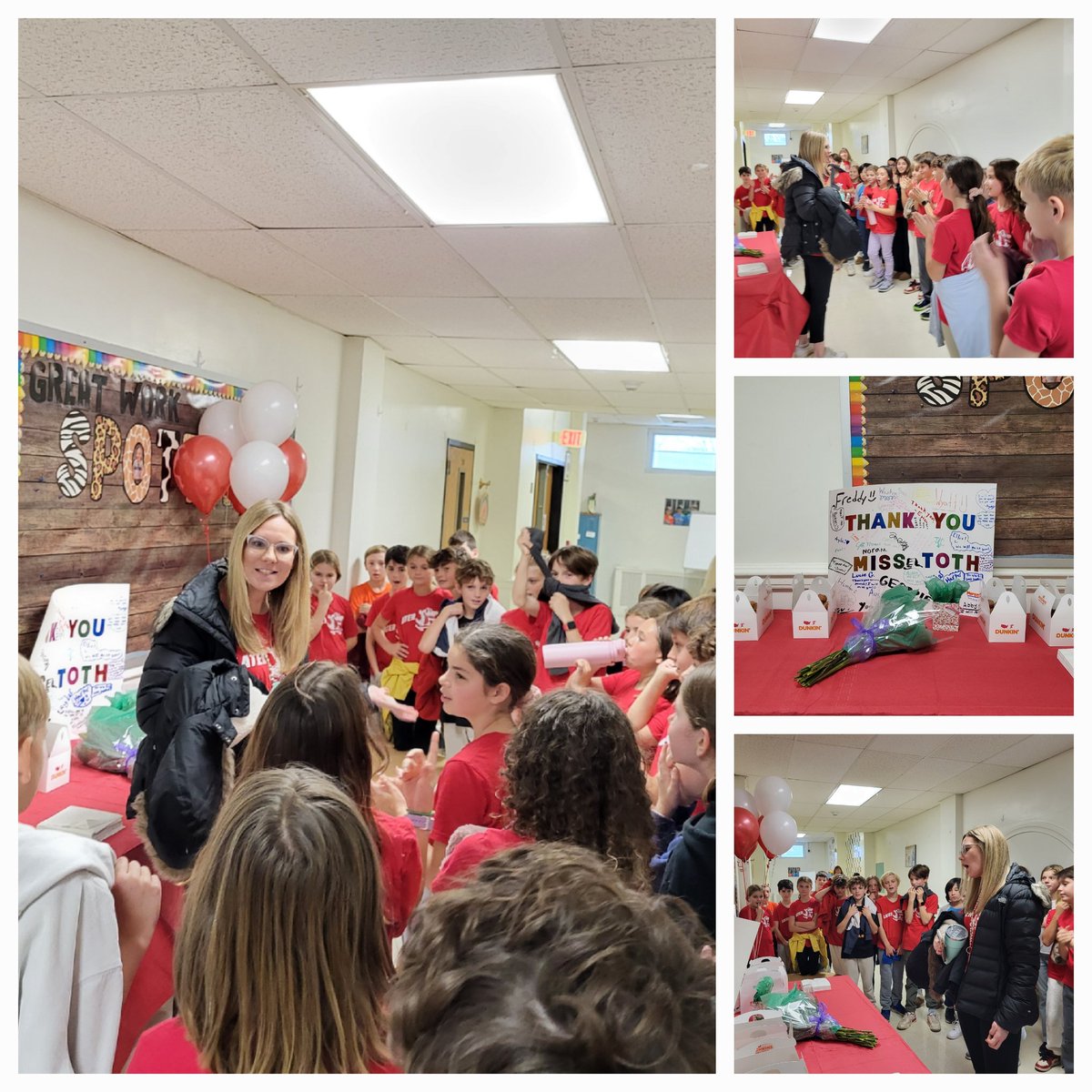 5th graders are grateful for Ms. Toth and planned a special surprise treat for her.  TY to our room parents for executing their ideas.  <a href="/TollGateGrammar/">Toll Gate Grammar School</a>