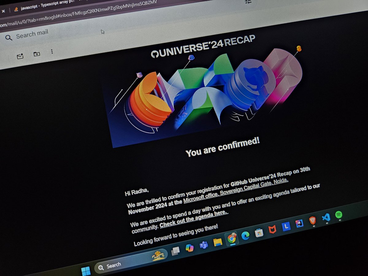 Radha2786's tweet image. ✨ Excited to attend the GitHub Universe&apos;24 Recap at the Microsoft Office, Noida, on 30th November! 🐙✨

How many of you are joining the event? Let&apos;s connect and make the most out of this amazing opportunity! 🚀

#GitHubUniverse #DeveloperCommunity #NoidaTech