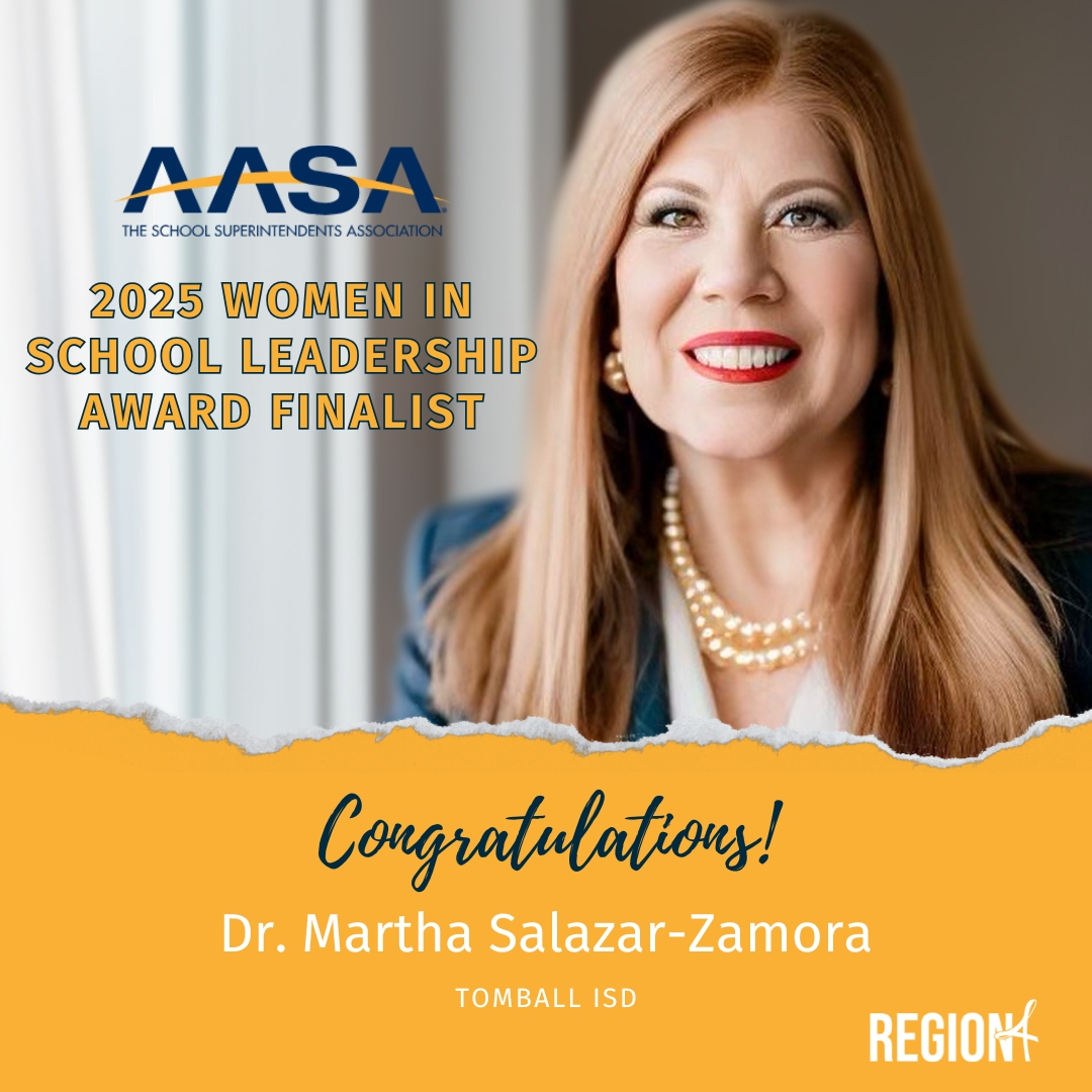 Region 4 ESC (@region4esc) on Twitter photo 🎉 Congratulations to <a href="/TomballISD/">Tomball ISD</a> Superintendent Dr. Martha Salazar-Zamora for being named a finalist for AASA's 2025 Women in School Leadership Award! Dr. Salazar-Zamora continues to inspire excellence in education as the 2023 Texas Superintendent of the Year, 2023 AASA National 🎉 Congratulations to <a href="/TomballISD/">Tomball ISD</a> Superintendent Dr. Martha Salazar-Zamora for being named a finalist for AASA's 2025 Women in School Leadership Award! Dr. Salazar-Zamora continues to inspire excellence in education as the 2023 Texas Superintendent of the Year, 2023 AASA National