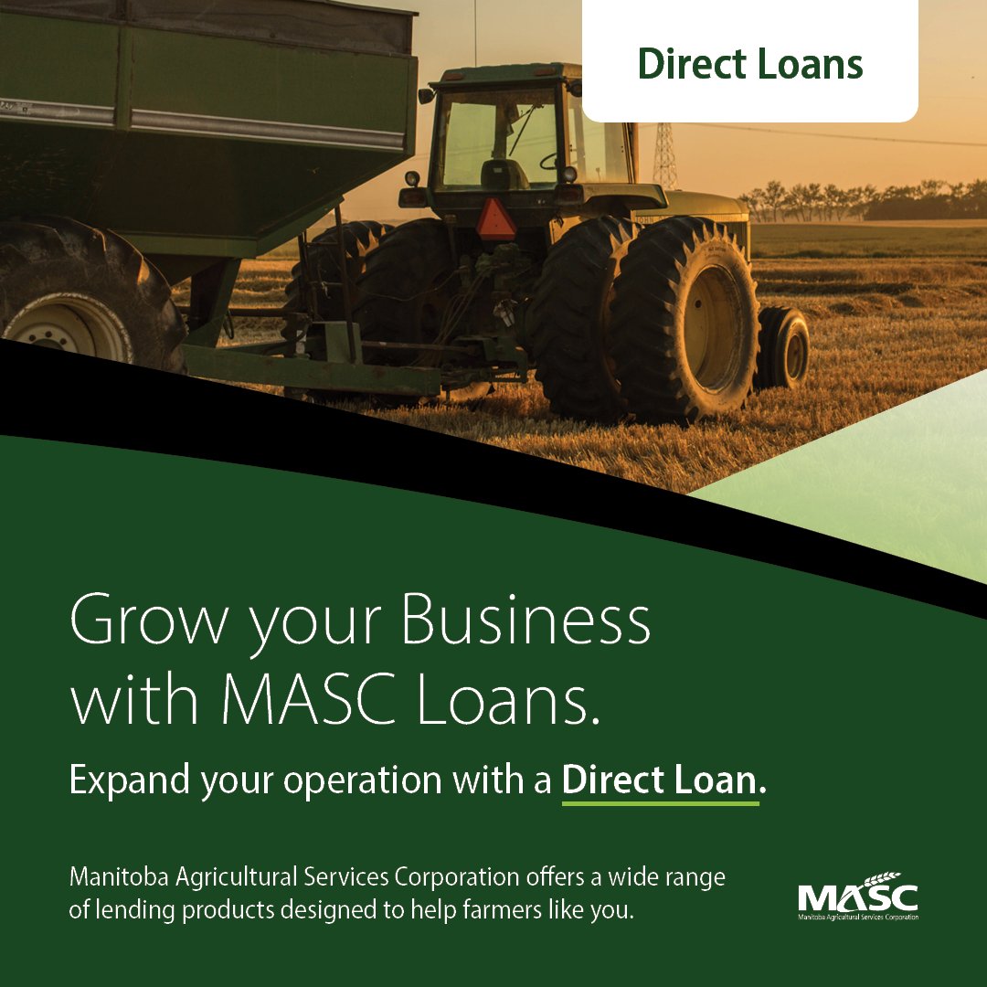 Whether it’s purchasing equipment, expanding operations, or managing cash flow, our Direct Loans provide flexible, low-interest financing options tailored to your needs. Learn more about how MASC can support your success this season: bit.ly/MASC_Direct_Lo… | #FarmFinancing