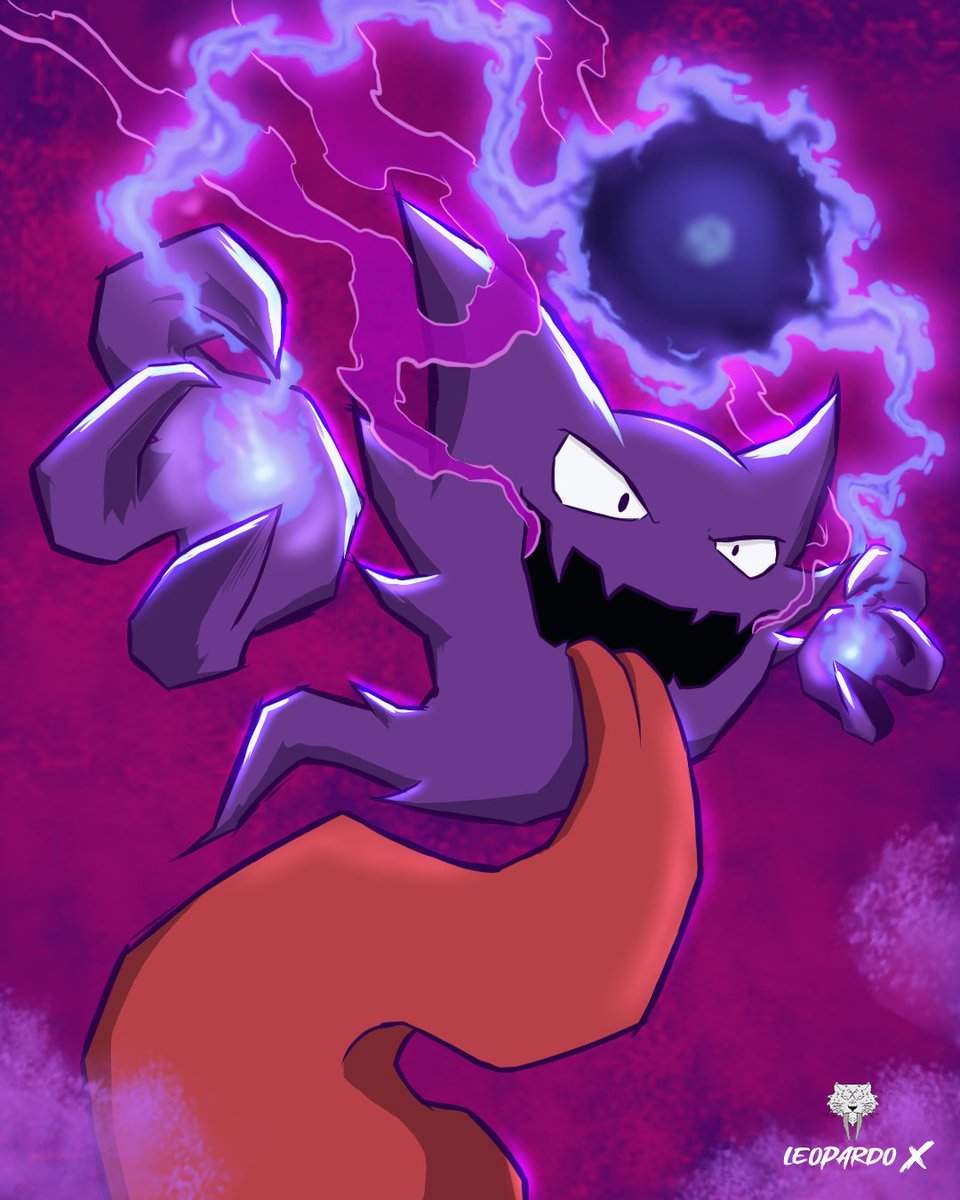 Leopardoxz's tweet photo. Dejo por aquí un fan art de Haunter  que hice este año,espero les guste.

.
#haunter #Pokemon #PokemonTCG #pokemonpocket #pokemonfanart #tcgpocket #TCG #pokemongocommunityday #fanart #Fanarts https://t.co/GzAiJzMEiY