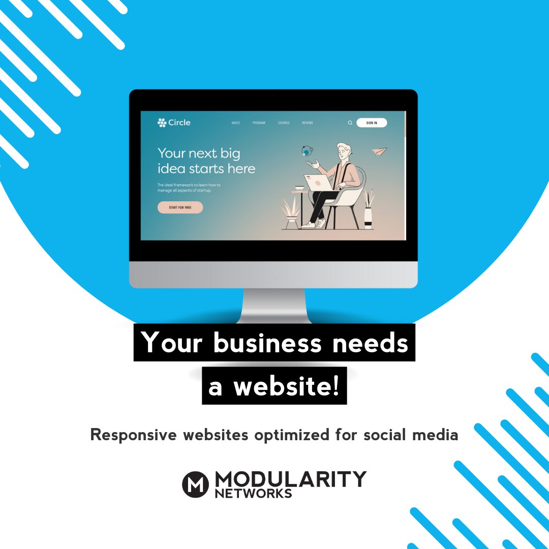 ModularityNet's tweet image. Is your business ready to shine online? ๐ Let Modularity Networks create a beautiful, responsive website just for you! Your next big idea starts here. ๐ปโจ Comment below with what features youโd love on your website! ๐ #WebDesign #ModularityNetworks