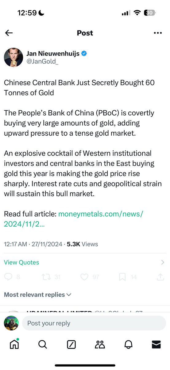KingKong9888's tweet image. “Chinese Central Bank Just Secretly Bought 60 Tonnes of Gold” ？？？

As I have always suspected… and more incoming!