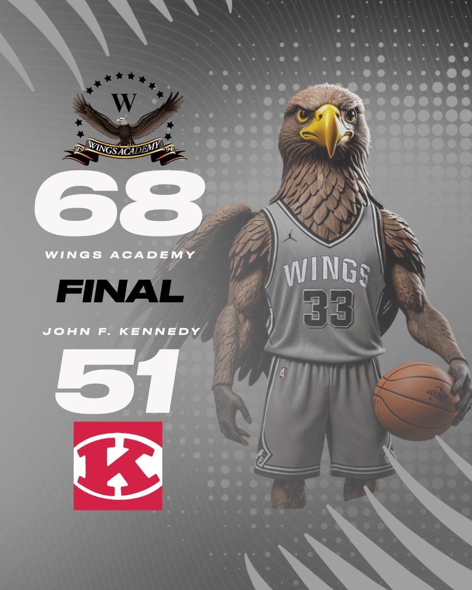 Wings Academy Basketball (@wingsacademybb) on Twitter photo Final Score:
Wings - 68
John F. Kennedy- 51
Emmanuel "Manny" Nieves -11pts, 6ast, 5rbs, 5stl
<a href="/_junny22/">Deshawn Carnegie</a> -17pts, 3ast
<a href="/rushawn_2/">Rushawn Greene</a> -13pts, Gast, 4rbs @iam_kamm7 -10pts, 8rbs
Fabian Jimbo - 9pts, 13rbs
Wings Academy are 2-0 this season.
Next Game
🆚Far Rockaway Final Score:
Wings - 68
John F. Kennedy- 51
Emmanuel "Manny" Nieves -11pts, 6ast, 5rbs, 5stl
<a href="/_junny22/">Deshawn Carnegie</a> -17pts, 3ast
<a href="/rushawn_2/">Rushawn Greene</a> -13pts, Gast, 4rbs @iam_kamm7 -10pts, 8rbs
Fabian Jimbo - 9pts, 13rbs
Wings Academy are 2-0 this season.
Next Game
🆚Far Rockaway
