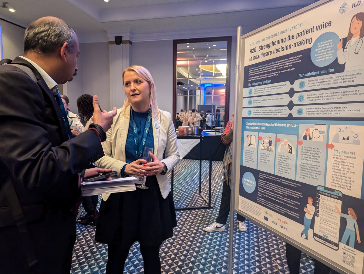 At #DSL5 event celebrating 5 years of #DataSavesLives we celebrate also the achievements of <a href="/imi_h2o/">imi_H2O</a> project that focuses on patient reported outcomes #PROs, an instrumental tool to channel the patient voice in healthcare decision-making