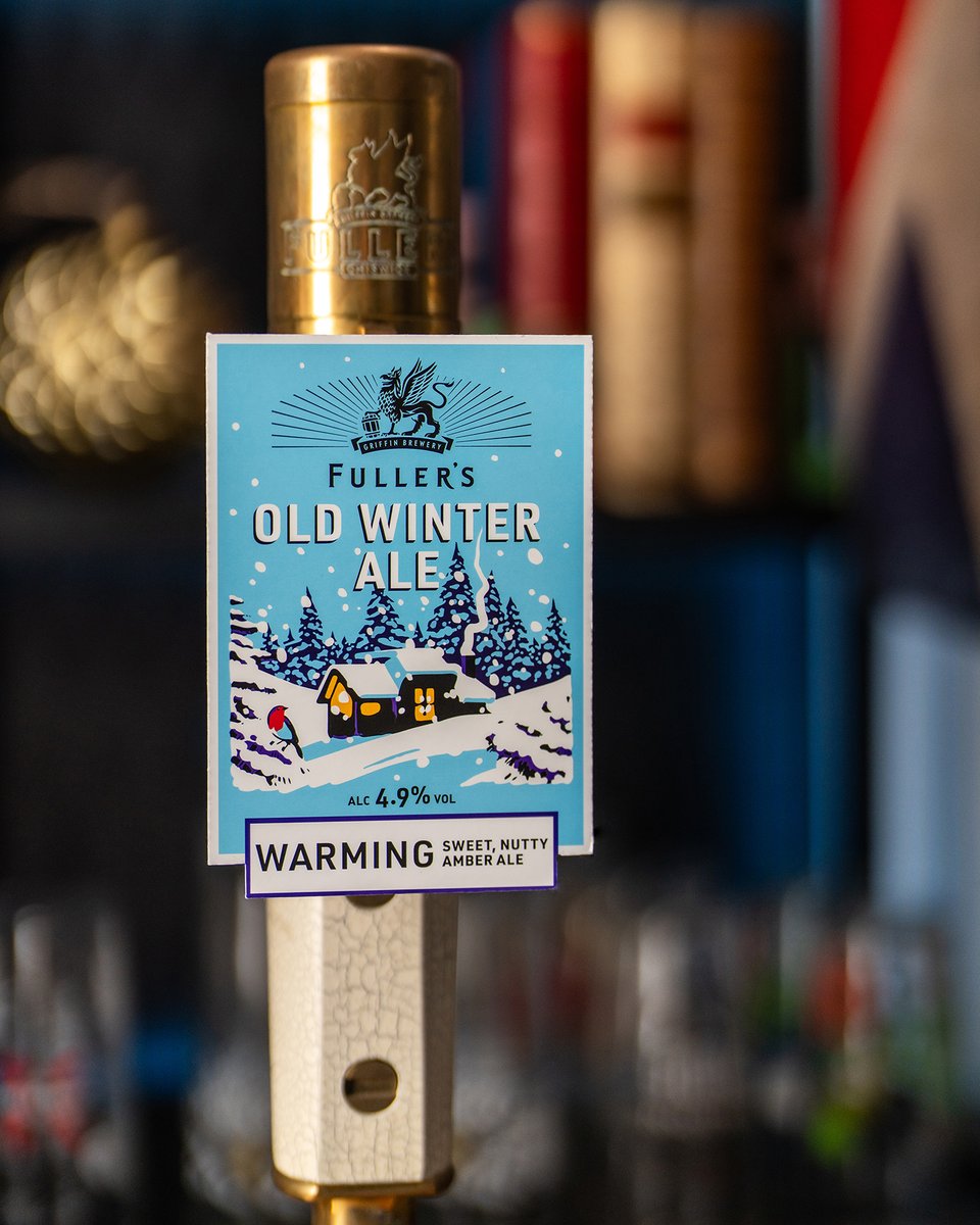 Our latest seasonal special, Old Winter Ale ❄️ ⛄️

A strong beer with a malt, cookie and liquorice aroma. The prominent Crystal malts add sweet, nutty flavours, balanced by floral notes from Target, Challenger and Northdown hops

Now pouring in @Fullers pubs

#DrinkResponsibly