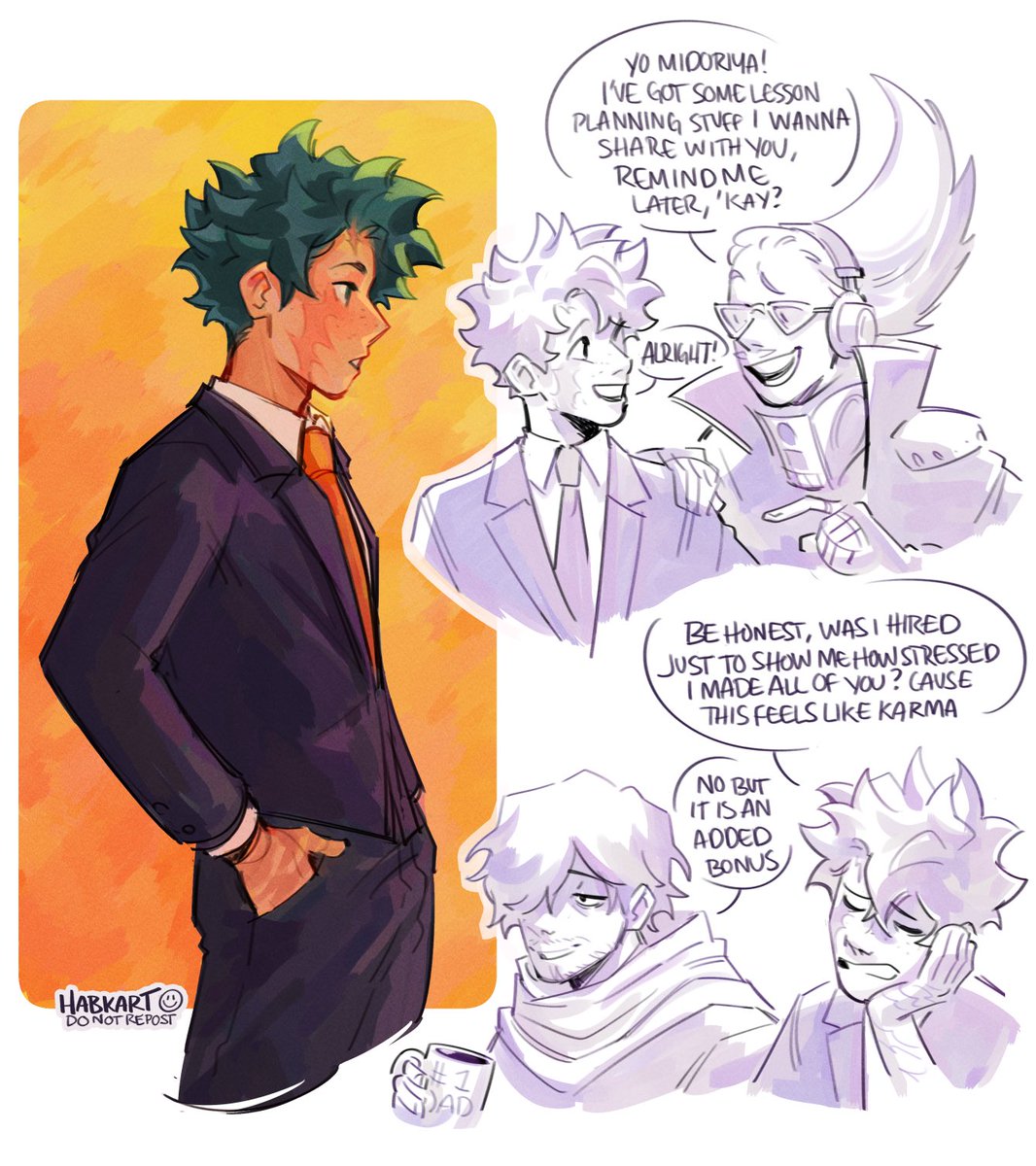 teacher deku doodles ft. coworkers