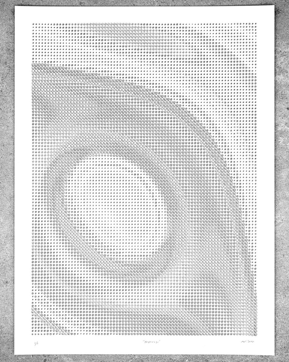 idrawpenplotter's tweet image. Squid @kraakefingar
A3 - 240gsm paper - two colour
Pigma Micron - ow.ly/EoVO50Uennx
Black / Orange
#idrawpenplotter #generativeart #uunatek #monochromatic #ink #bnwlovers #procedural #penplotter #mono #pigma #pigmamicron #dark #moire #lines #3d #lamy #lamysafari