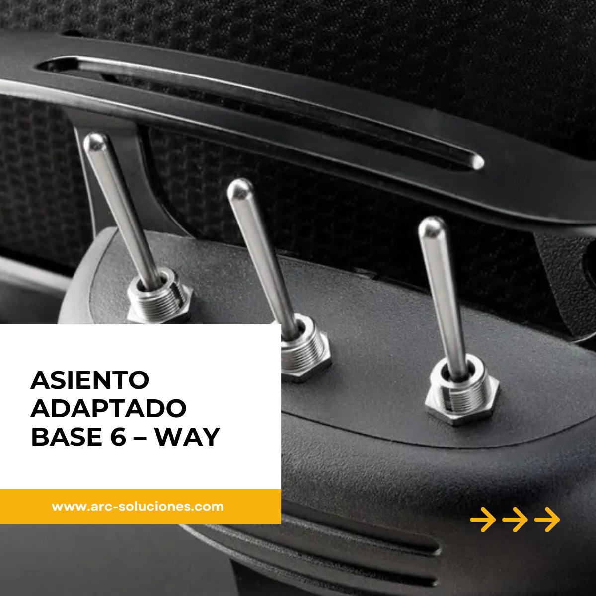 ARCadaptaciones's tweet photo. ✅La base de asiento 6-Way es la solución perfecta para realizar transferencias seguras y cómodas de la silla de ruedas al asiento del automóvil dentro de una furgoneta. https://t.co/toYBzto0fw