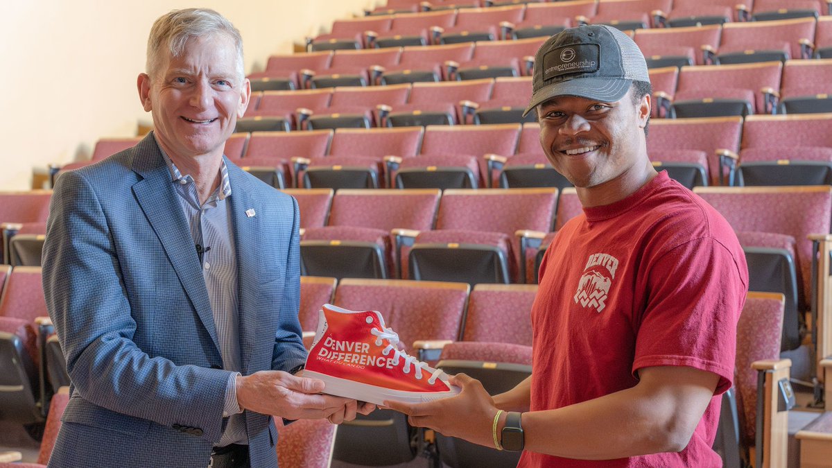 Inspired by his family’s entrepreneurial spirit, Zak Mbereko (BSBA ’24, MS ’25) came to DU with a dream. With support, scholarships, and custom sneaker designs, he made it happen! 👟✨

Read Behind the Sneakers ➡️ bit.ly/4g5UqGY

#UniversityOfDenver
<a href="/UofDenver/">University of Denver</a> <a href="/DU_Alumni/">DU Alumni</a>