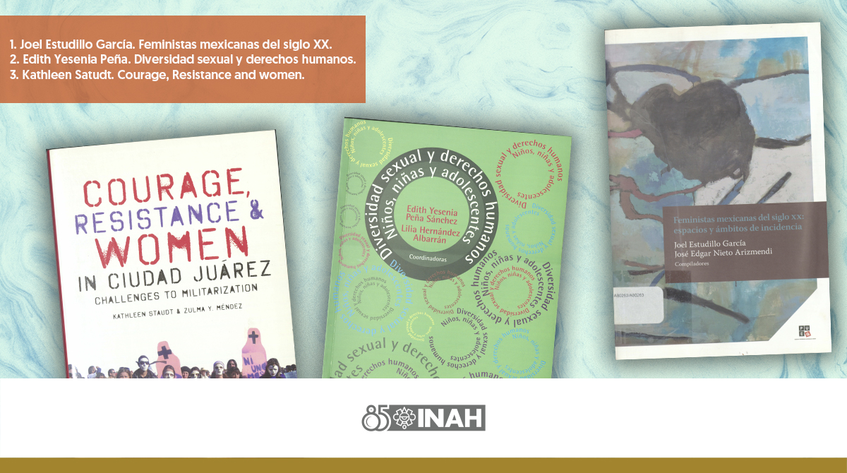 Compartimos 3 #libros con  #ensayos. El 1ero habla de los espacios que ocuparon las mujeres en su camino de sus #derechosylaigualdad el 2do, el #debate de la diversidad sexual y los derechos de niños, niñas y adolescentes y el 3ero de la #RESISTENCIA  de mujeres en #CiudadJuarez