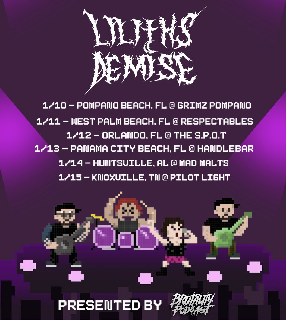 ON THE ROAD AGAINNNNNN!! we are going on another run at the beginning of the year and we hope to see all your beautiful faces once again!! 
A big thank you to <a href="/brutalitypod/">Brutality Podcast</a> for sponsoring this run and a HUGE thank you to <a href="/gr0wingpa1ns/">simone</a> for putting this together!!