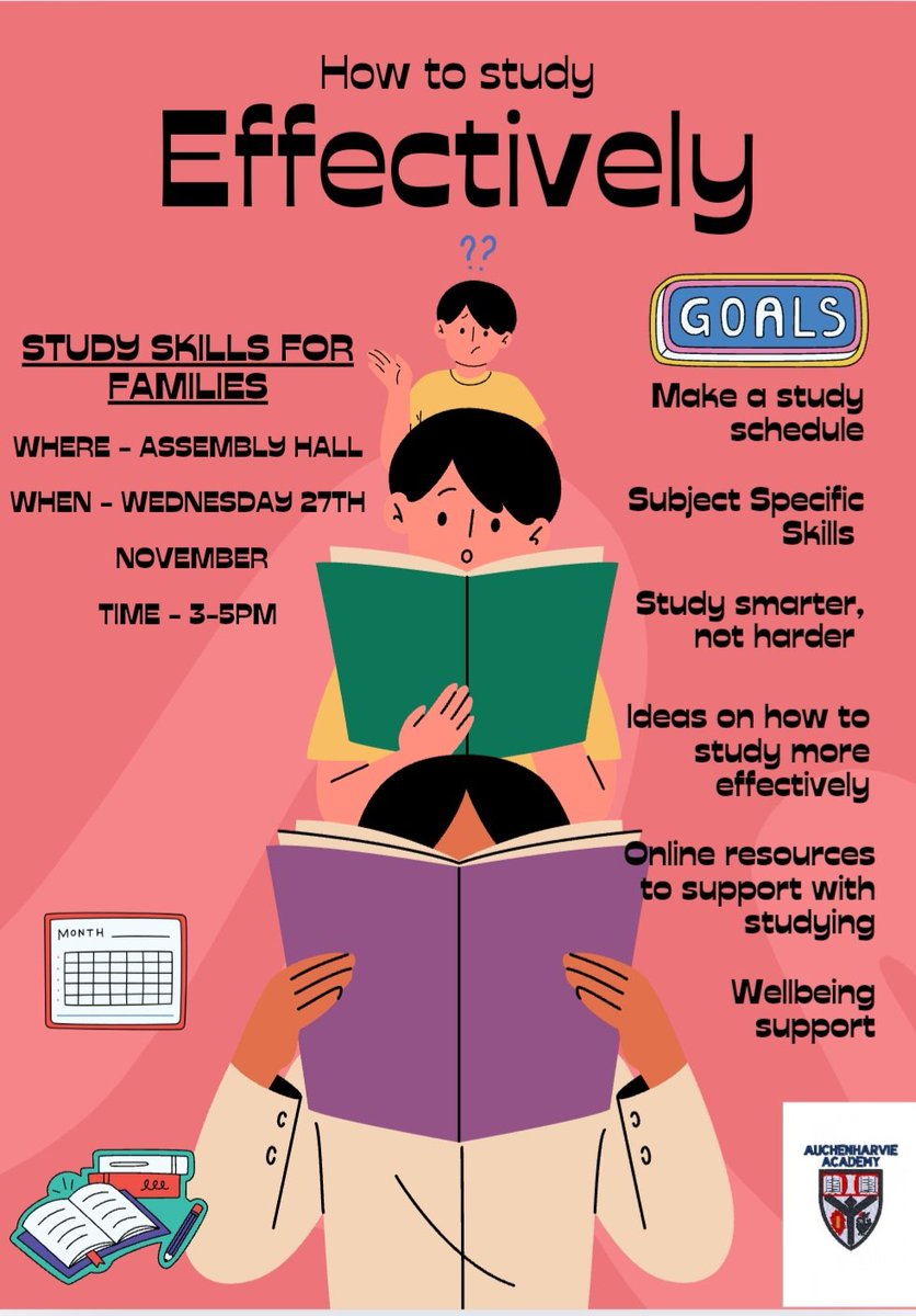 Auchenharvie Academy Family Learning & Equity (@auchenharviet) on Twitter photo Senior Study Skills event for S4-S6 <a href="/Auchenharvie/">Auchenharvie Academy</a> families. Wednesday 27th November, TOMORROW, 3-5pm, Assembly Hall. Come along to speak with staff about effective methods to support studying at home Senior Study Skills event for S4-S6 <a href="/Auchenharvie/">Auchenharvie Academy</a> families. Wednesday 27th November, TOMORROW, 3-5pm, Assembly Hall. Come along to speak with staff about effective methods to support studying at home