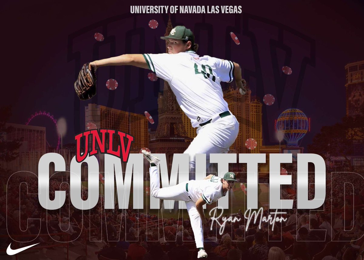 I am thrilled to announce my commitment to the University of Nevada Las Vegas. Thank you to everyone that helped me along the way! <a href="/byrongreg/">Greg Byron</a> <a href="/MCChapBaseball/">Midland College Baseball</a> <a href="/BRope8/">Brady Roper</a> <a href="/HppTigers/">TigersHPP</a> <a href="/FlipperBsbl/">Ryan Flippo</a>