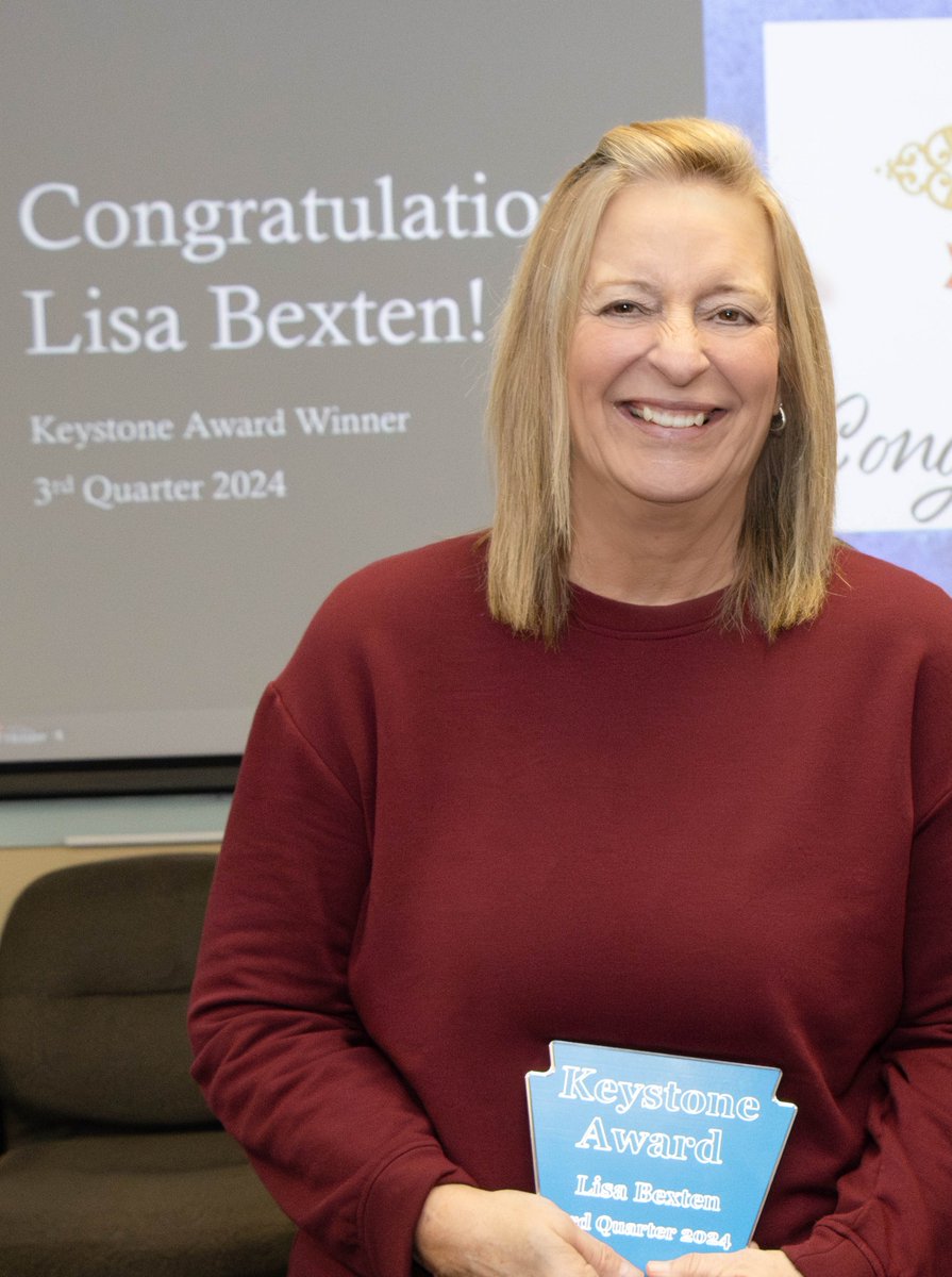 Congratulations to <a href="/QuakerWindows/">Quaker Windows & Doors</a> Keystone Award Winner, Lisa Bexten!! 
Lisa, thank you for your unwavering dedication, and positive energy in all you do. You truly are an integral part of the Quaker team and we are excited to celebrate this well-deserved recognition with you!