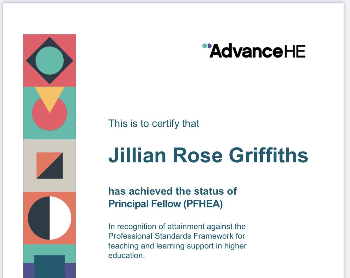 Professor Jill Griffiths, PFHEA (she/her) tweet media