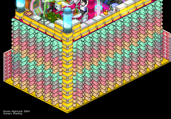 OriginsRoundup's tweet photo. My Habbo Origins Nightclub 2024 entry - The Bear Rug Club!

#HabboHotelOrigins
@HabboOrigins https://t.co/d55rP0NhDb