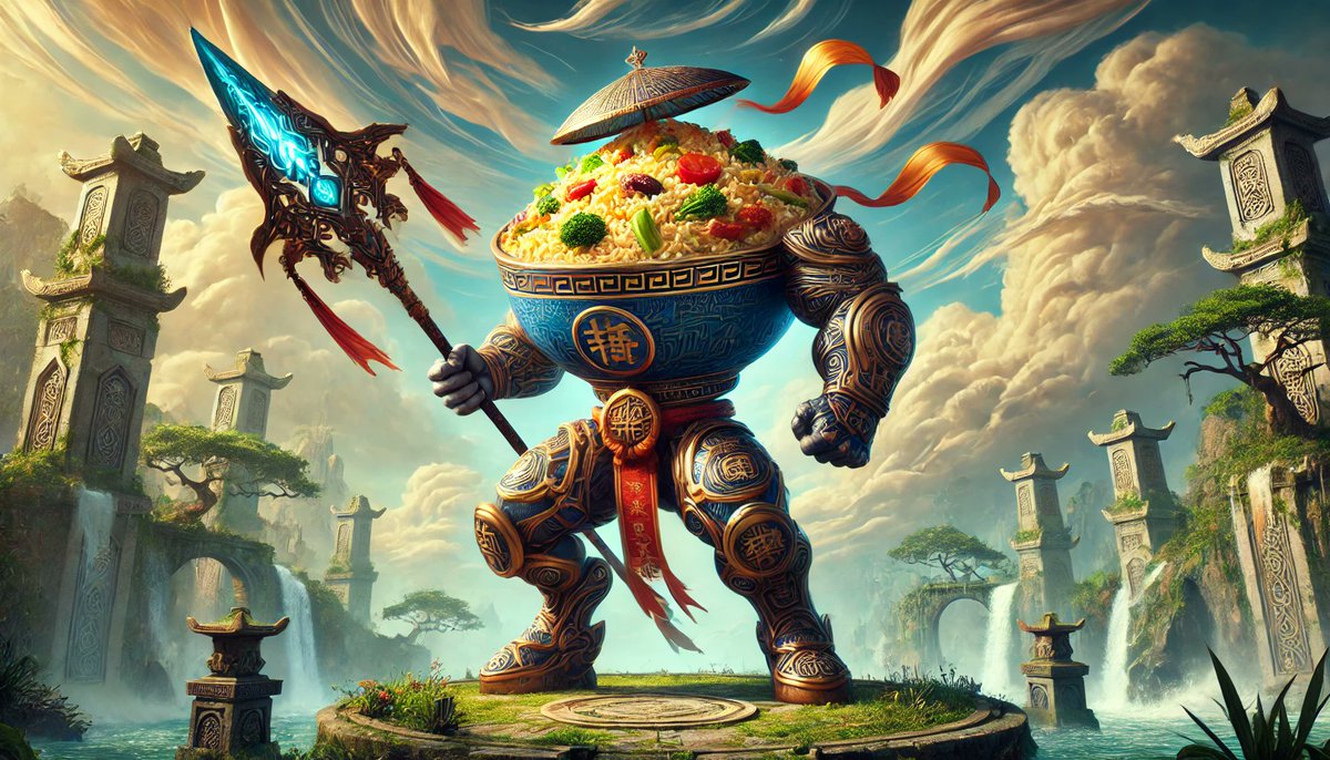 FriedRiceOnTop's tweet photo. "🍚 The Fried Rice Army is in training! With sticks and brooms in hand, they prepare for the legendary Revolution of the Spear. The world isn't ready for this savory uprising! 🌟⚔️ #FriedRiceArmy #RevolutionOfTheSpear" https://t.co/YuGOWniVzl