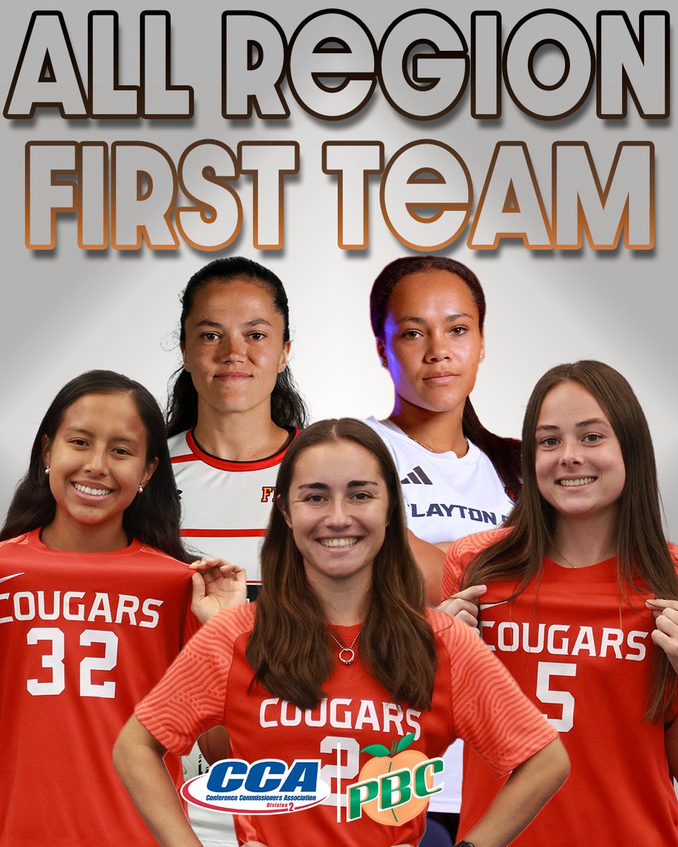 Five PBC Women's Soccer Players have been named D2CCA All Region First Team🤩⚽

#PBCDOMINANT