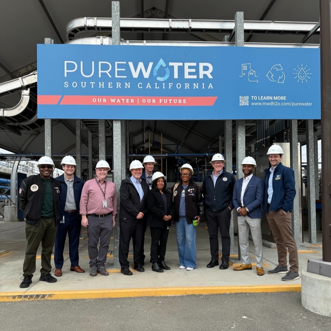 mwdh2o's tweet photo. Happy to give @AsmTinaMcKinnor a first-hand look at #PureWaterSoCal. We discussed vital issues like water reliability, sustainability, workforce development & the benefits of recycled water. Grateful for her support in building a sustainable water future with #PureWaterSoCal. https://t.co/oEExftp2uZ