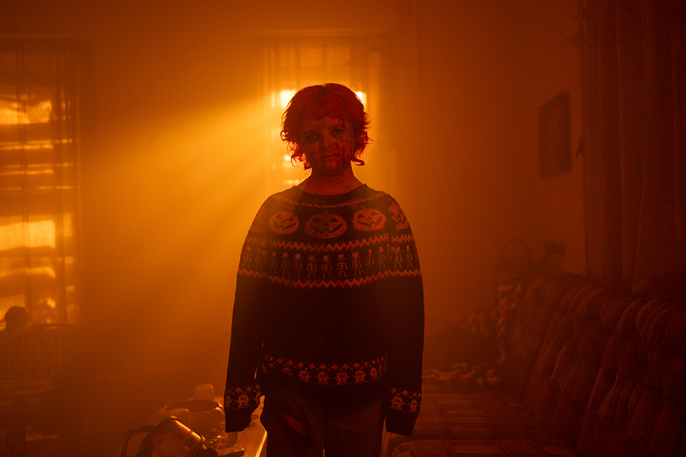First look at Milly Shapiro (Hereditary) in upcoming Halloween Apocalypse horror film THE HALLOWARRIOR.

Shapiro stars as Pumpkin, the last girl on earth and sole survivor of a humanity-ending plague, scavenging the wasteland for supplies on the eve of Halloween.