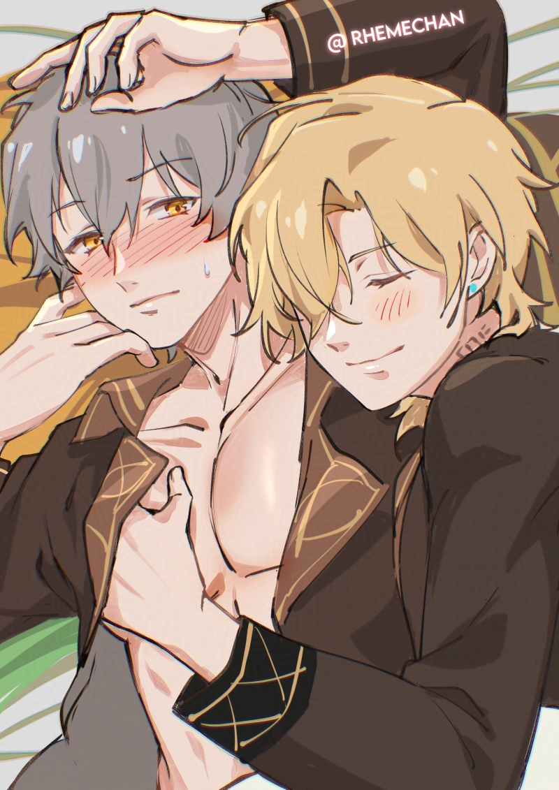 穹(スターレイル) ,开拓者 「sleeping habits#avencae #アベ穹 」|RhemeChiiのイラスト
