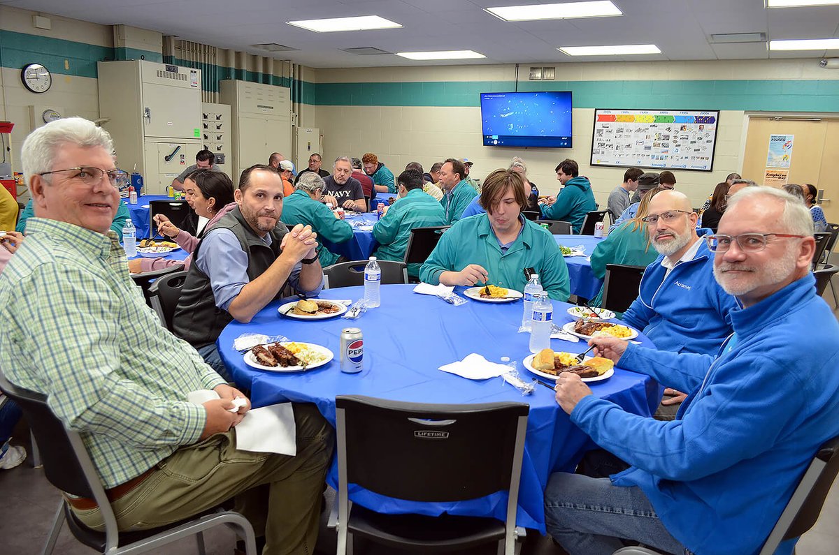 Acromag's tweet photo. 🎉 November Employee Appreciation Day at Acromag was a hit! 🧡 Lunch featured ribs, sliders, mac &amp; cheese, cornbread, grilled chicken, &amp; a huge dessert display. 🍗🍰 Grateful for our amazing team and all they do—thank you! 🙌 #EmployeeAppreciation #Teamwork #Gratitude https://t.co/fyDQ95Bqww