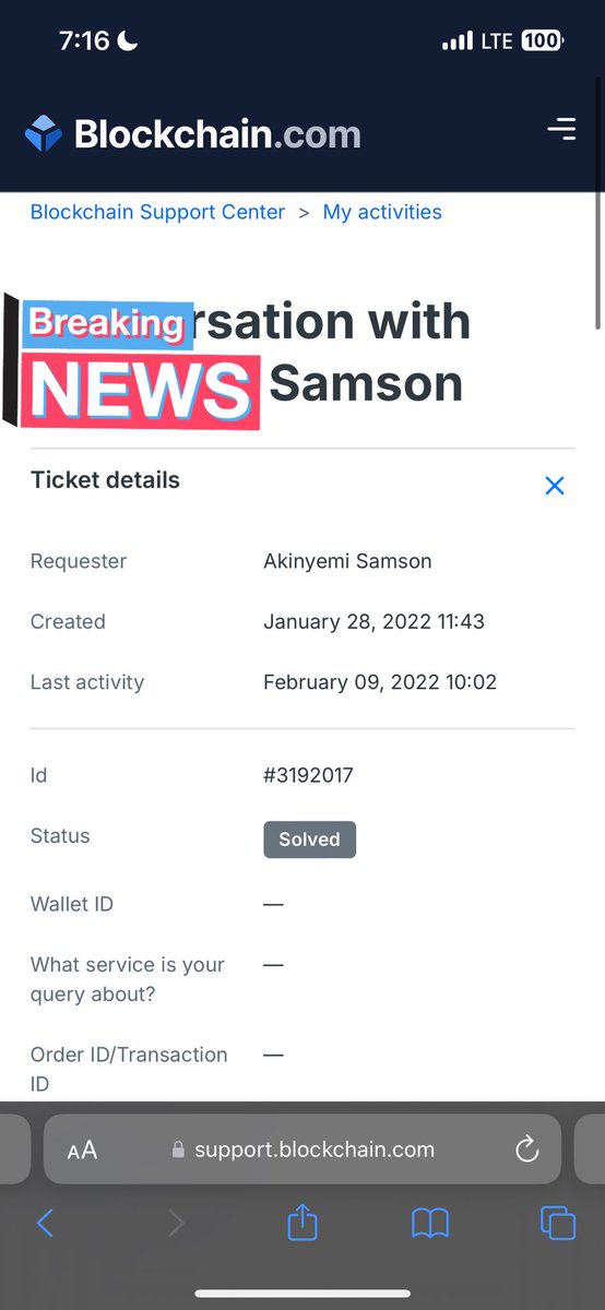 Zamarty_'s tweet photo. @blockchain @unstoppableweb Hello @blockchain my account have been closed 3 years ago for no reason and I got you guys text messages that I should drop wallet for return of my funds I replied but l don't get response since then.
Please kindly let me know what to do to get my funds. https://t.co/zdeWTzS48W