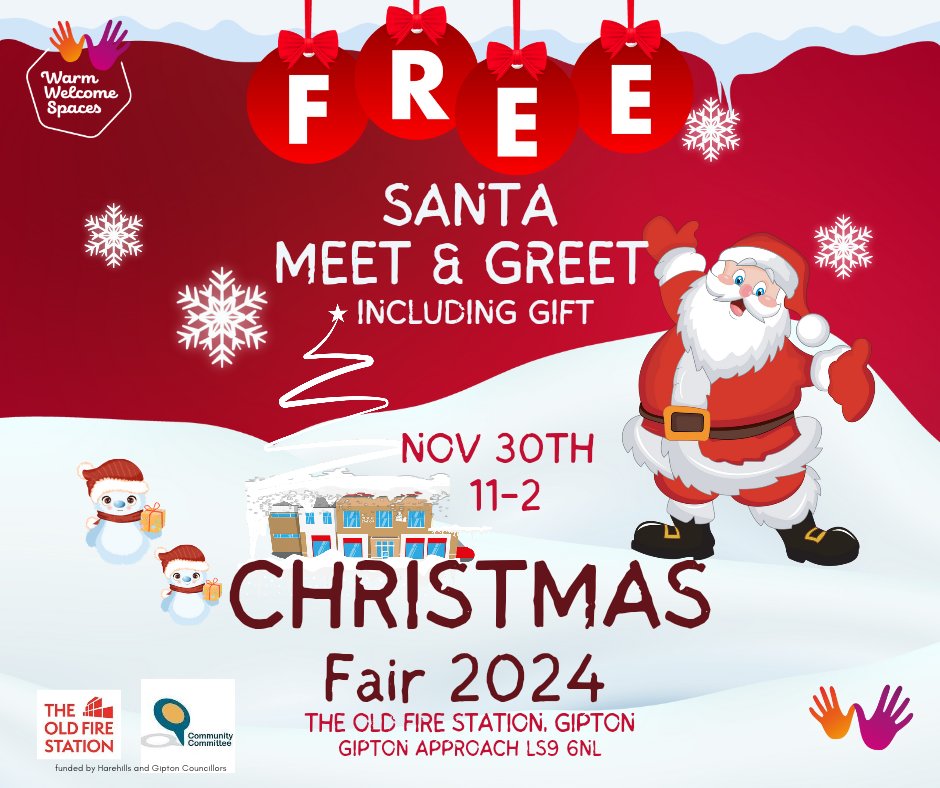 Coming up this Saturday 30th November is our Christmas Fair.

With a free SANTA meet and greet with a gift for all children.

Lots of fabulous stalls to purchase those early Christmas gifts 🥰

#christmasiscoming
#santa