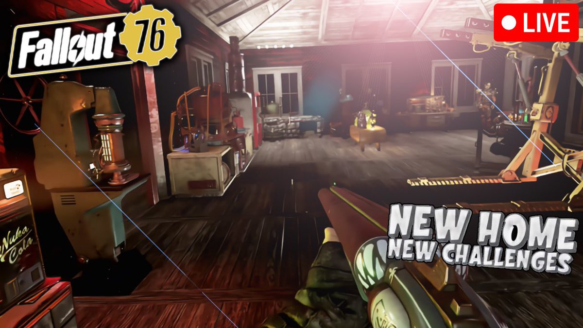 DarkCrusade6's tweet image. TODAYS STREAM AT 6PM EST

New Home, New Weekly Challenges in #Fallout76 
My Fallout 1st Subscription also expired, so…
Kind of screwed for junk and ammo 😅

Twitch: twitch.tv/DarkCrusade6
YouTube: youtube.com/@darkcrusade6 

#streamer #SmallStreamersConnectRT #twitchstreamer