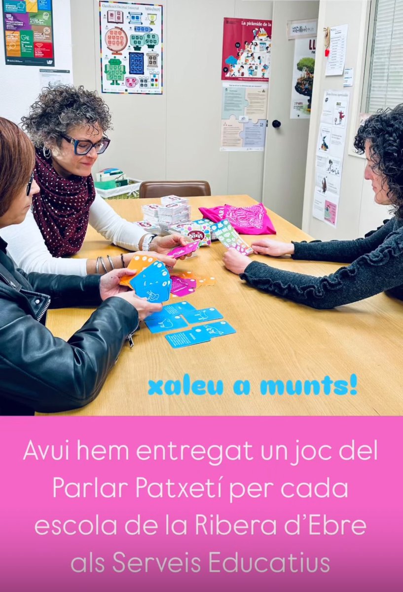 CE Ribera d'Ebre (@cere_ribera) on Twitter photo Recordeu “Lo parlar Patxetí”⁉️
Avui hem entregat un joc de cartes als <a href="/e3990108/">CRP Ribera d'Ebre</a> per cada escola de la comarca.
Jugar per aprendre, aprendre per no deixar perdre el nostre dialecte 👅 Recordeu “Lo parlar Patxetí”⁉️
Avui hem entregat un joc de cartes als <a href="/e3990108/">CRP Ribera d'Ebre</a> per cada escola de la comarca.
Jugar per aprendre, aprendre per no deixar perdre el nostre dialecte 👅