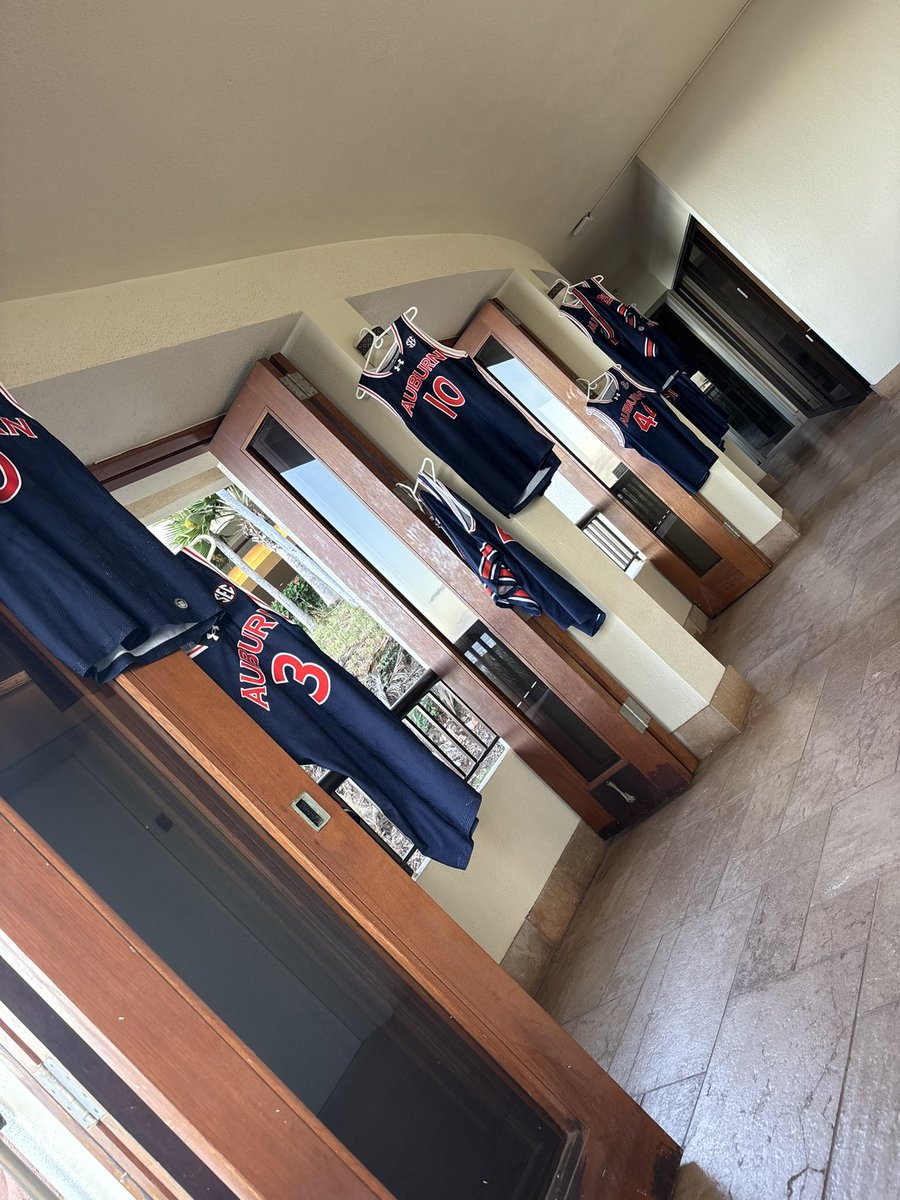 Victory laundry is hanging and ready for tonight! #WarEagle