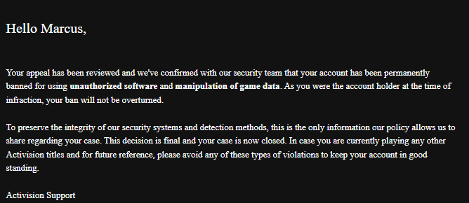 TrueeElevation's tweet image. Thank you to whatever force out there reverted this issue!!! I went from being in the Shadowed loop, to Perma Banned, to Final Review Perma banned, back to being Shadowed, to finally no bans detected 🙏 #bo6 #CallofDuty