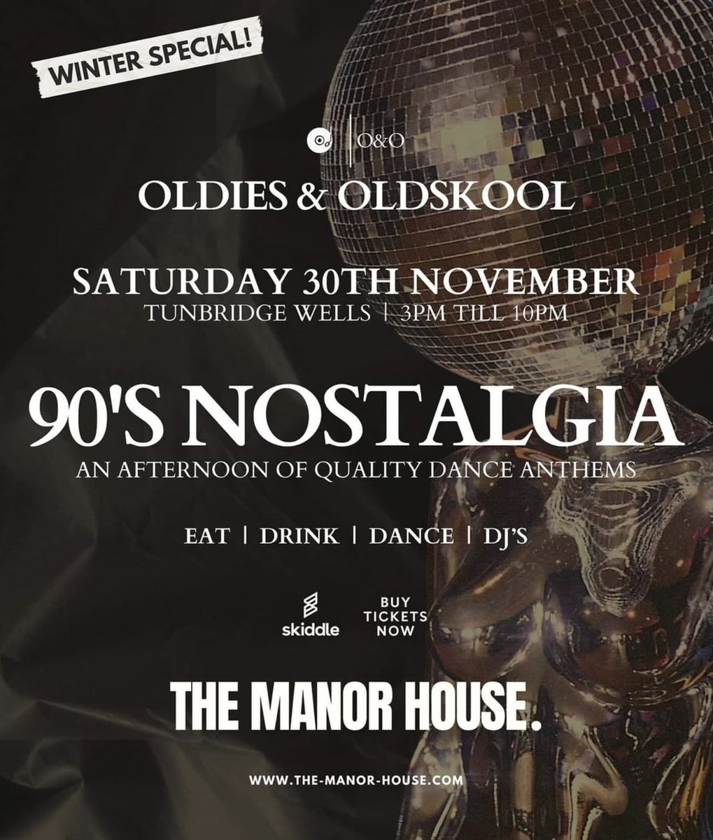Max Van Morrison (@romulusrecs) on Twitter photo Join us in Tunbridge Wells for an exclusive party aimed at the over 30s! 
From **3 PM to 10 PM**, enjoy a fun, friendly atmosphere as top DJs play the best old-school house & 90s dance classics.  
**Don’t miss out, come dance the night away (and still be home by 10:30 PM 🛏️)! Join us in Tunbridge Wells for an exclusive party aimed at the over 30s! 
From **3 PM to 10 PM**, enjoy a fun, friendly atmosphere as top DJs play the best old-school house & 90s dance classics.  
**Don’t miss out, come dance the night away (and still be home by 10:30 PM 🛏️)!
