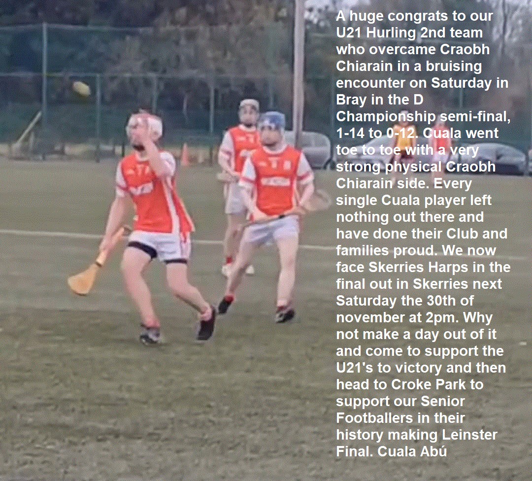 Cuala Social Hurling (@cualasocialhurl) on Twitter photo 