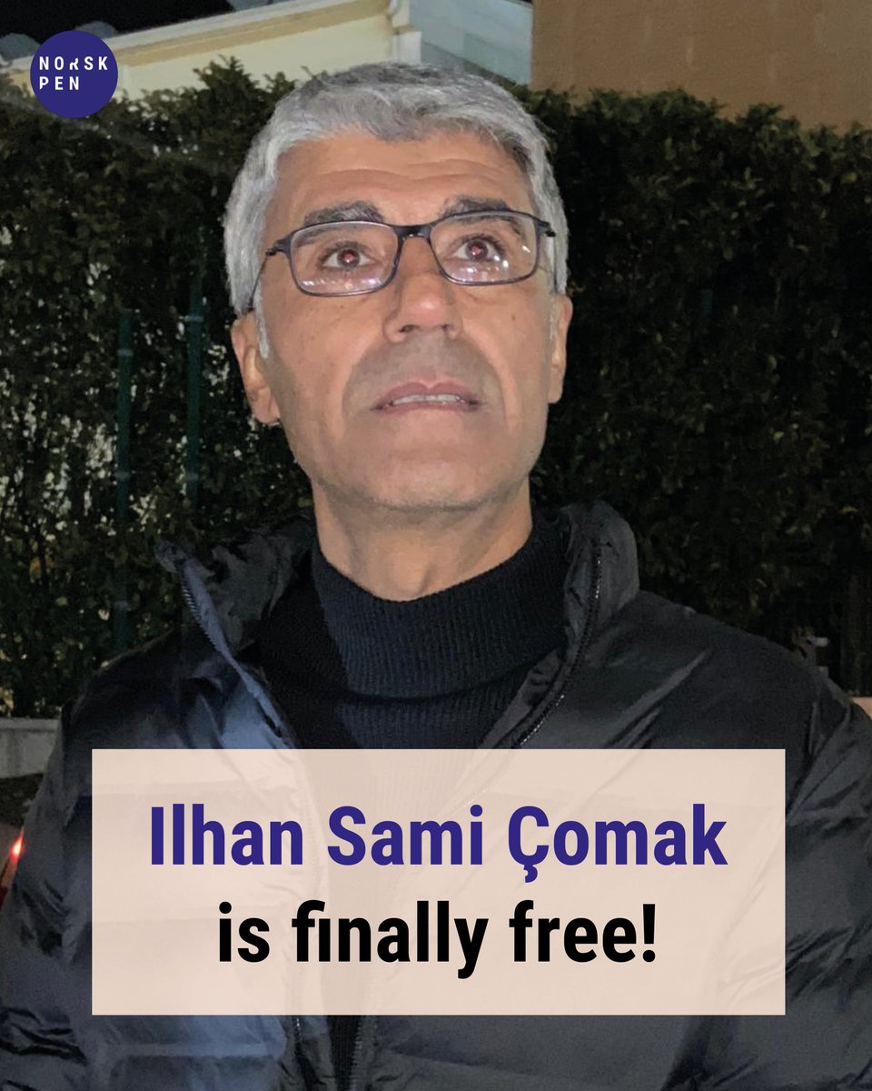 PEN Norway is extremely happy to welcome our honorary member and poet Ilhan Sami Çomak back to freedom! Çomak has been imprisoned for over 30 years in #Turkey. Congratulations and immense thanks to everyone who showed support and solidarity.