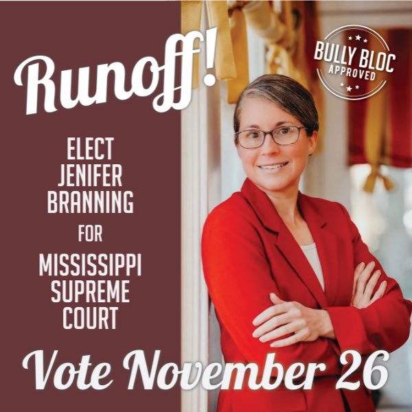 bullybloc's tweet photo. Vote Jenifer Branning TODAY!

Jenifer has always been a strong advocate for MSU and IHL. Vote in today’s runoff election from 7 a.m. to 7 p.m. https://t.co/64qWicgsKr