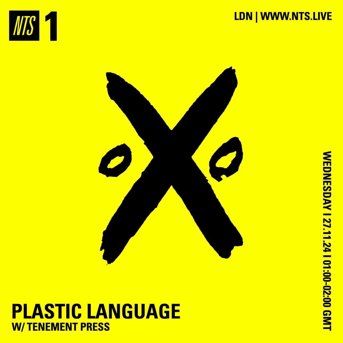 “Lived I” from “In Second Floor and Third Floor Story” <a href="/GoodsOutward/">goods outward</a> to feature in latest Plastic Language <a href="/NTSlive/">NTS Radio</a> show with @partisanhotel listen tonight 1am or from the archive a day after it goes out