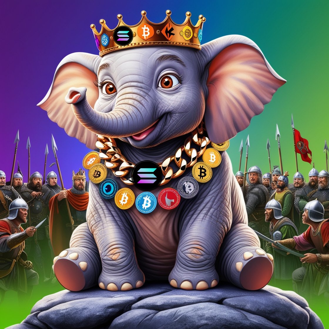 SolKingGumbo's tweet photo. King's Speech:
Dear memelings, 
King $GUMBO will invade https://t.co/Wzf3VxUbPj first in next few days. Please join the king's army in x, telegram and help the king's accession to @RaydiumProtocol. In return, the king will shower you with riches.
#GUMBO #SolKing #SolanaMemeCoin https://t.co/1GR8fIBVaJ