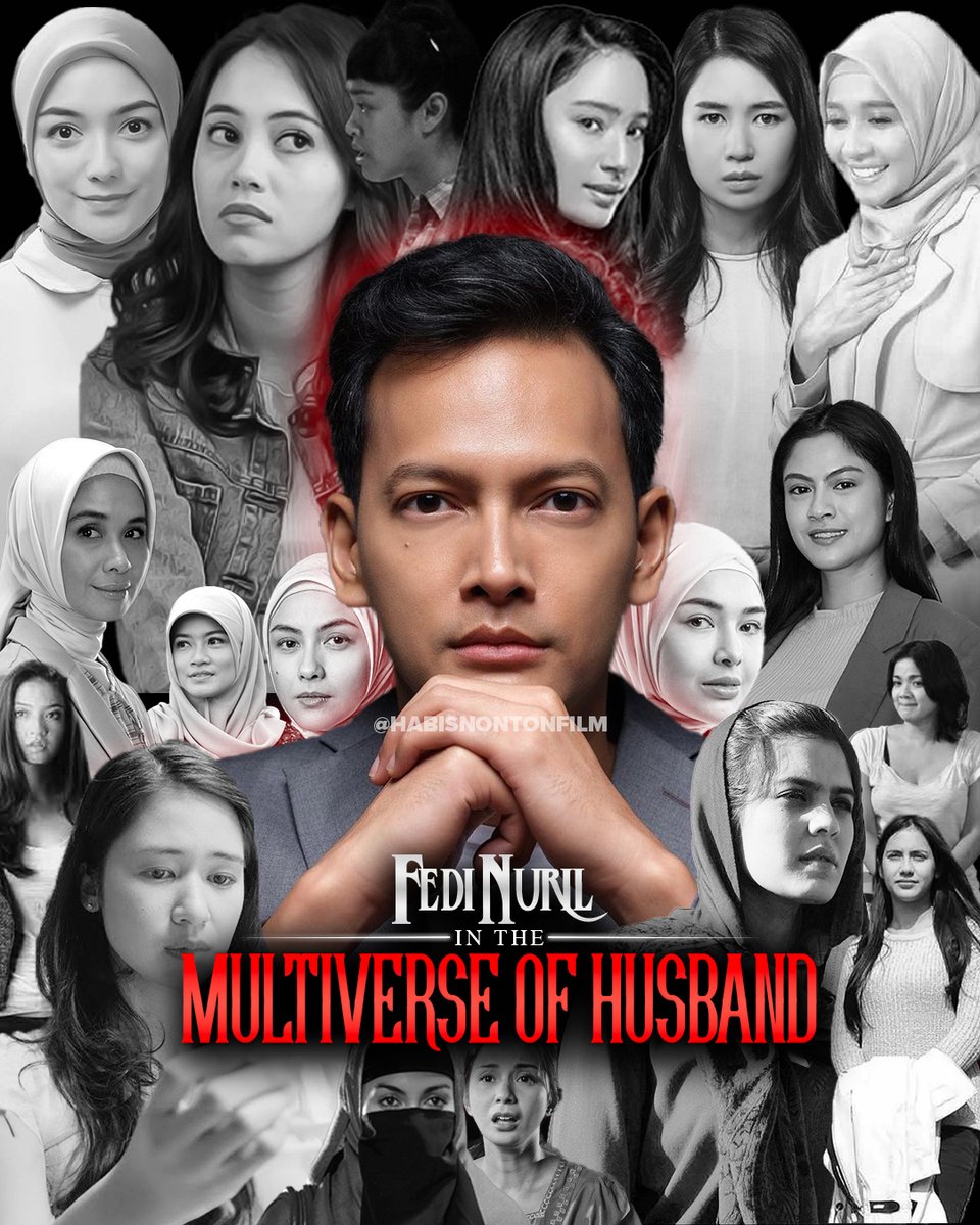 HabisNontonFilm's tweet photo. Karena twit ini, Minton langsung pengen bikin poster @realfedinuril dan semua istrinya di film/series. 

Ternyata buanyakk banget. 😂

Coba tebak dari film apa aja ini. 😎 https://t.co/pquKz5RBkD