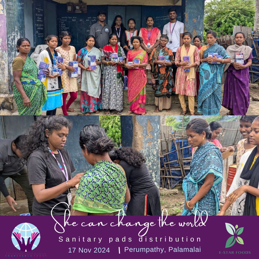 _tkct_'s tweet image. ✨ Empowering Women, Transforming Lives ✨

📍 Manguzhi &amp;amp; Perumpathy
On 17th Nov 2024, TKCT &amp;amp; E-Star Foods distributed 1,530 organic pads, empowering 200 women in 7 villages with hygiene awareness.

More than a drive—it’s a movement for health, dignity &amp;amp; change! 🌱💪