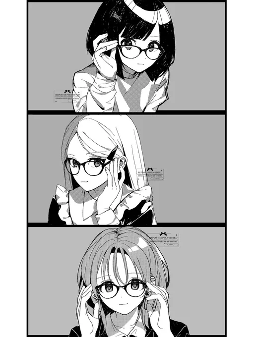 メガネシリーズをカラー+モノクロでピアプロに投稿しました
ご自由にお使いください(  •̀  ̫ -︎︎  ) ੭ 