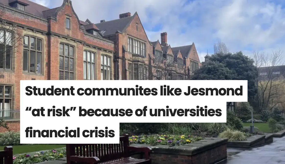 The financial pressures on universities could negatively impact communities with high student populations like Jesmond, a Newcastle University academic has warned. Lara Parsons reports jesmondlocal.com/2024/11/studen…