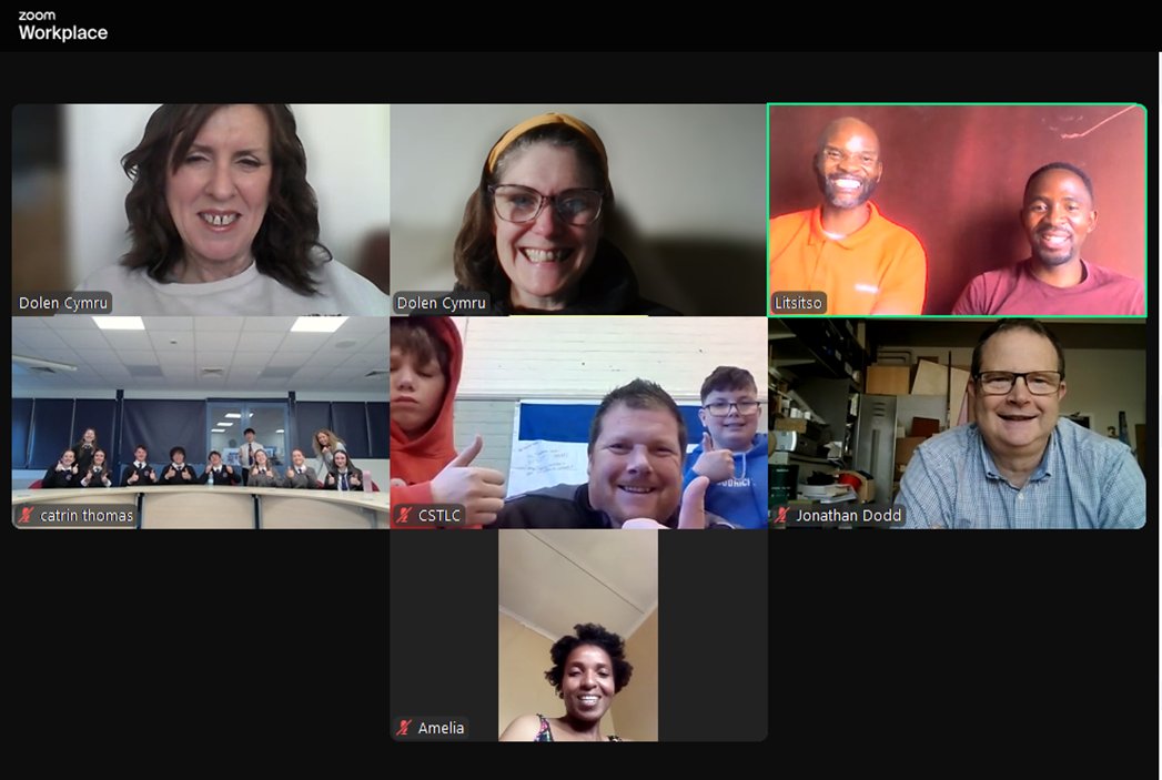 An amazing Q&amp;A session with <a href="/mrmotseremeli/">Litsitso Motseremeli</a> and Olympic Boxer Moroke Mokhotho with our new <a href="/TaithWales/">Taith</a> schools involved in our Health, Well-being &amp; Sport project <a href="/CSTLCBurryPort1/">CSTLC @ Burry Port</a> @StCenydd <a href="/YsgolBroPreseli/">Ysgol Bro Preseli</a> <a href="/HOLO_Lesotho/">Heal Our Land Organisation</a>