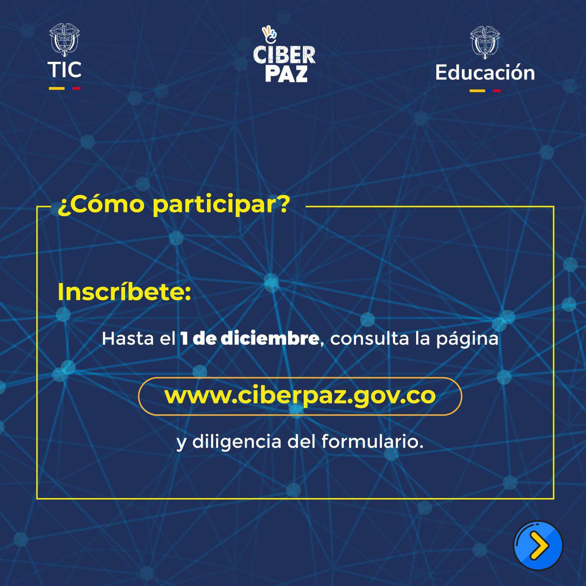 ElizbethCristi7's tweet image. ¡Atención, artistas colombianos! 🎨🎶
La convocatoria para el Encuentro Cultural #CiberPaz 2024 está abierta. Participa mostrando tu talento y celebra la diversidad artística mientras promovemos el uso responsable de la tecnología.
📅 Inscripciones hasta el 1 de diciembre:…