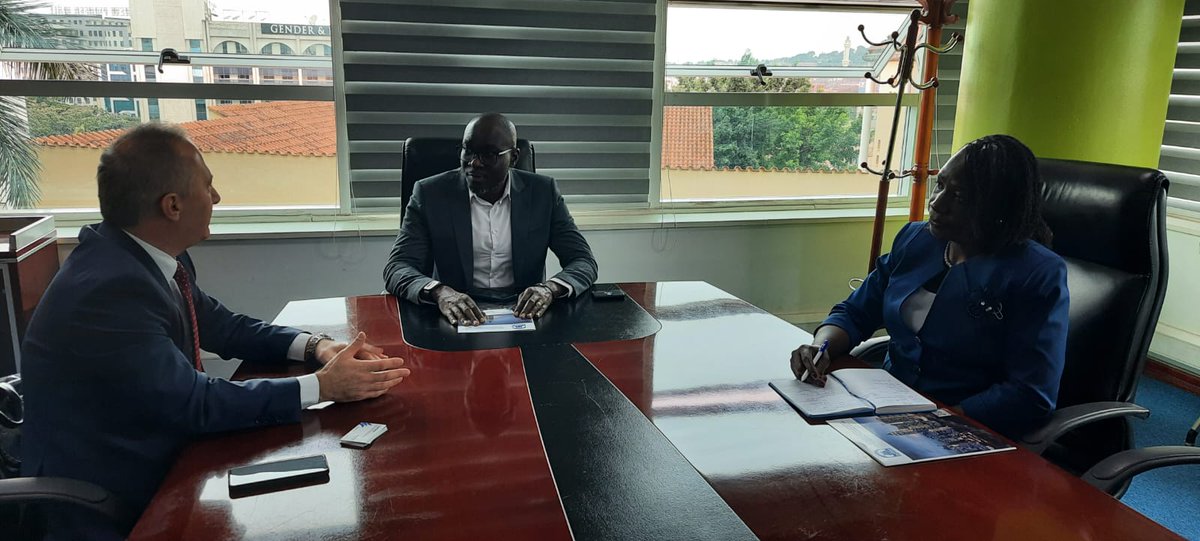 ADFIMI Secretary General Mr. Ilhami Ozturk visited Uganda Development Bank Director Finance &amp; Business Operations, Mr. Denis Ochieng.