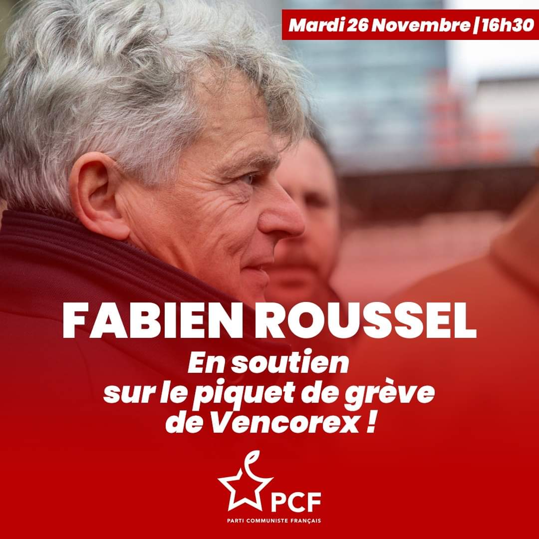 Fabien_Roussel's tweet photo. Soutien aux salariés de Vencorex que je rencontrerai à 16h30 aujourd'hui au Pont-de-Claix (38) ! https://t.co/Xi4gkQ3HxA